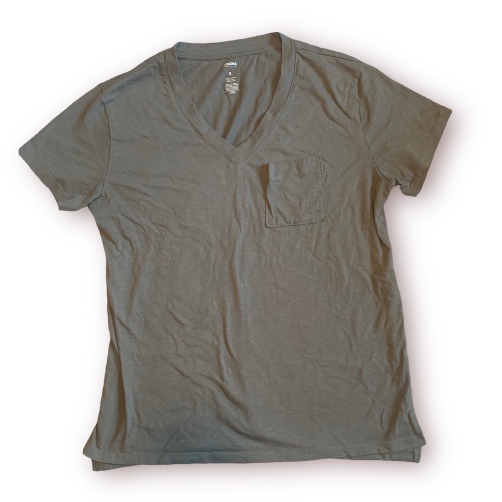 [Sonoma] BOGO $1 Gray V-neck Tee